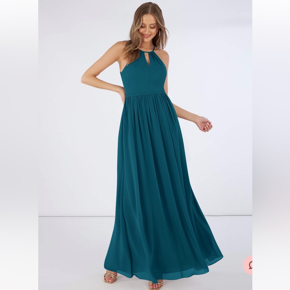 Azazie Mallory Dress - Ink Blue size 6